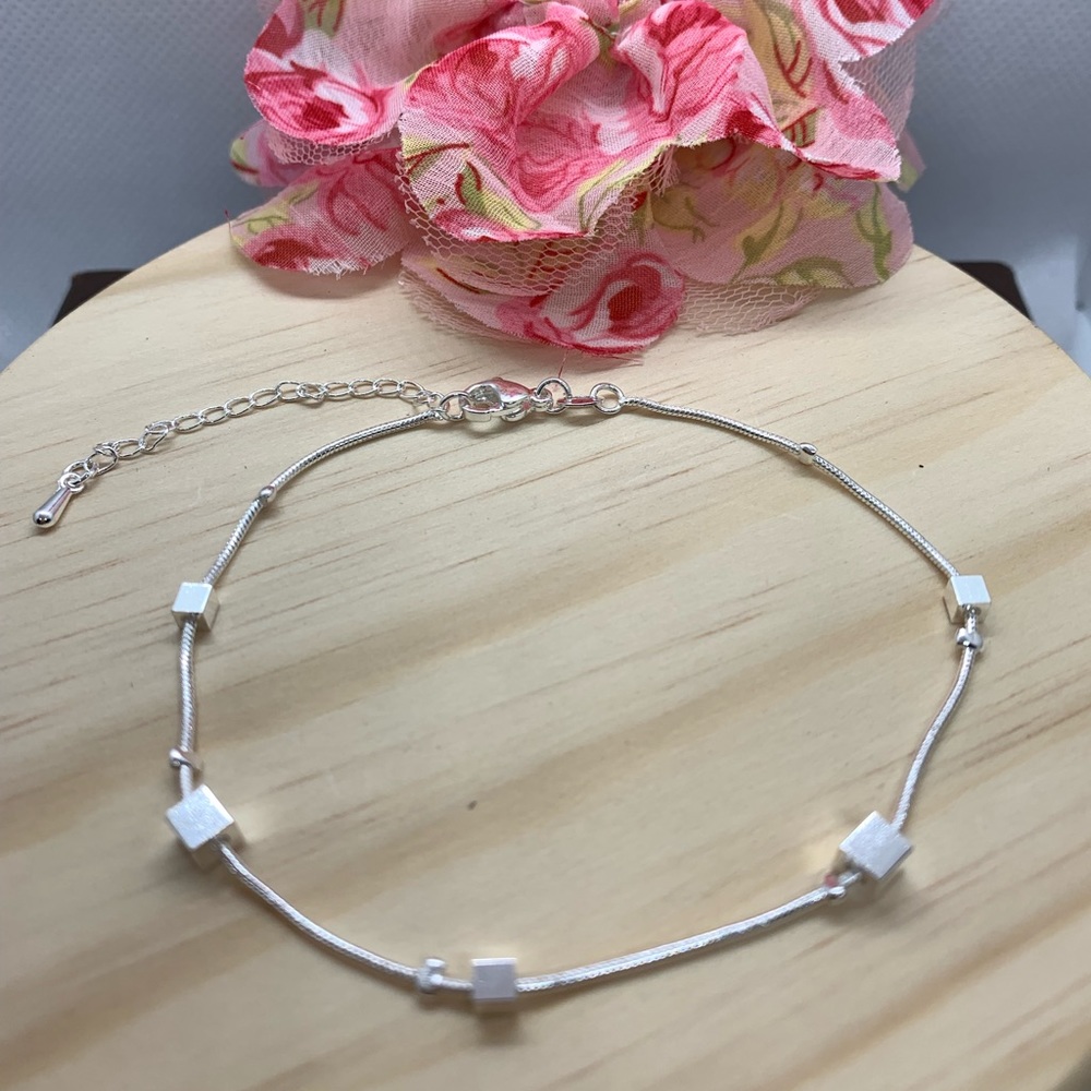 🌟 Dainty Anklet Chain Sterling Silver 925 - Picture 2 of 3
